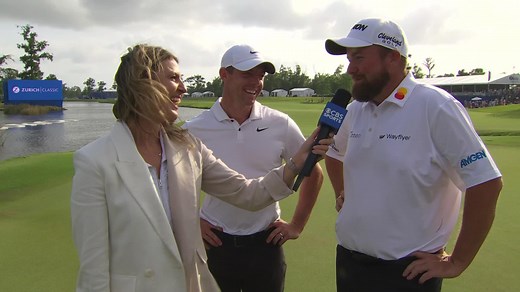 Rory McIlroy and Shane Lowry interview after winning Zurich Classic