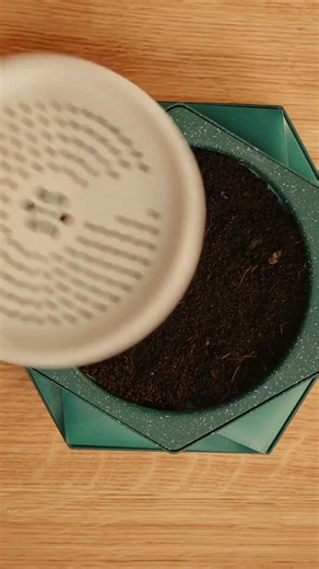 A Kickstarter Project We Love: Helix - The Self Watering Pot That Grows With Your Plant