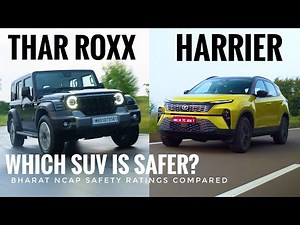 Mahindra Thar Roxx vs Tata Harrier: Which SUV is safer? Bharat NCAP safety rating