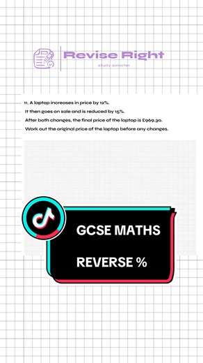 GCSE Maths: Mastering Reverse Percentages