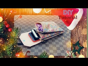 Easy DIY! Crossbody Mini Bag Tutorial/ Cell Phone Purse Bag / Easy Daily Use Bag Make At Home.