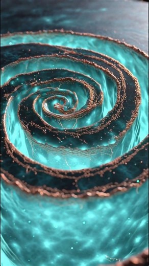 Spiral Cutting a Bioluminescent Alien Fruit 🌌🔪