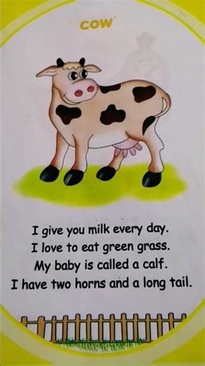 My First Book of Animals #Shortstory 🐄📖📖