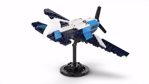 LEGO Creator 3 in 1 Aircraft Race Plane Toy - Building Toy with 3 Building Options, Airplane, Fighter Jet, or Helicopter - Gift Idea for Kids, Boys and Girls, Ages 7+ - 31160