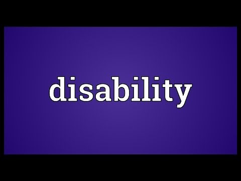 Disability Meaning