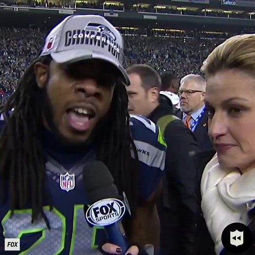 10K views · 269 reactions | On this date in 2014, Richard Sherman gave this epic interview after sealing a trip to the Super Bowl.  "When you try me with a sorry receiver like Crabtree, that's the result you gon' get." ( @nfllegacy) | NFL on CBS | Facebook