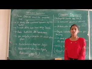 Difference between computer architecture and computer organization