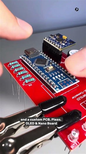 DIY Custom PCB Racing Game with Gyroscope Sensor #arduino #pcb #engineering #electronics