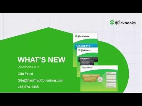 QuickBooks 2017 - New and Improved Features