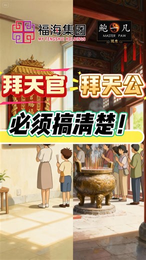 很多人以为，拜天官就是拜天公，其实恰恰相反，鲍一凡老师这就来跟大家说清楚，拜天官和拜天公，分别是什么。 🌟【福海天官宝座】只能在门市领取！点击了解 https://www.myfengshui.com/heavenly_fortune_hall_large ⚡或透过whatsapp直接联系我们 wa.me/60189868282 #福海天官宝殿 #天官座 #拜天官 #天官赐福 #鲍一凡老师 #鲍一凡风水 #Masterpaw #福海集团 #Myfengshuiholdings | 鲍一凡风水 Master Paw Feng Shui