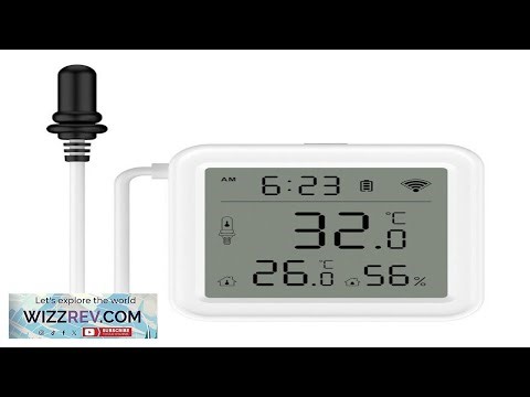 Moes Tuya WiFi Smart Temperature Humidity Sensor with 1M External Sensor Cable