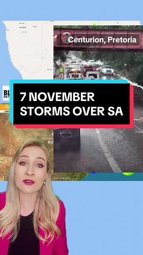 November 7 Weather Update: Storms and Rain in South Africa