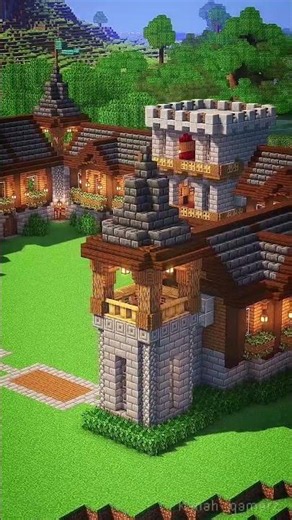 ​How to Build an Epic Starter Castle in Minecraft 👑​#minecraft #minecraftbuilds#minecrafttutorials
