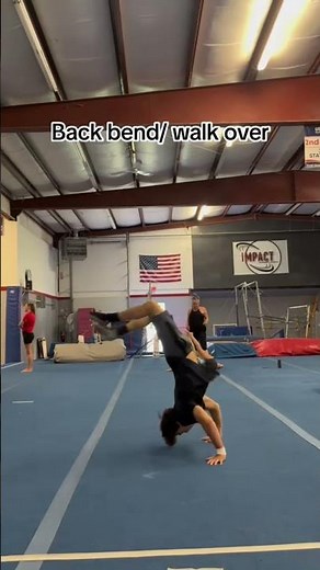 Back walkovers r impossible #gymnastics #gym #funny