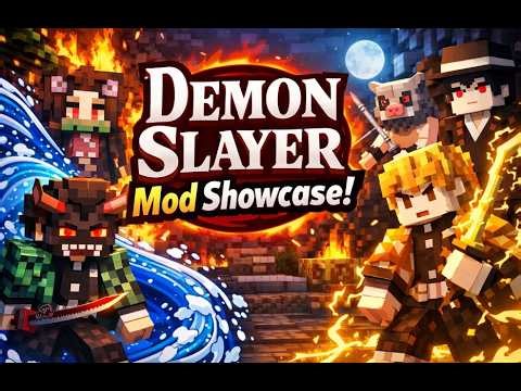 Minecraft Kimetsu No Yaiba mod showcase! Demon Slayer mod