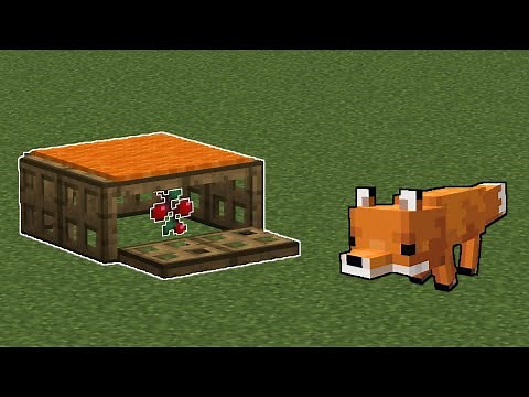 easy fox trap in minecraft