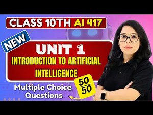 🤖 Class 10 AI Unit 1 MCQs 🔍 | Intro to AI & Project Cycle | Score 100/100 💯 | Barkha Mam