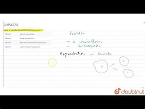 Mode of reproduction exhibited by the protists is | 11 | BIOLOGICAL CLASSIFICATION | BIOLOGY | ...