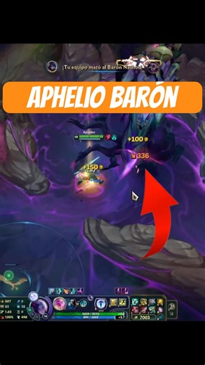 SECRET TRICK aphelios only BARON #shorts