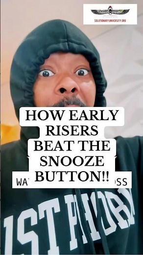 Stop Hitting Snooze: Hack to Wake Up Strong