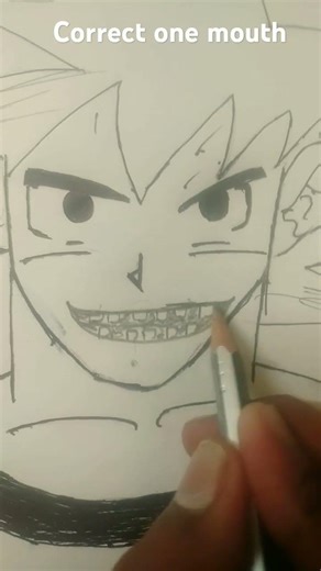mouth change of goku