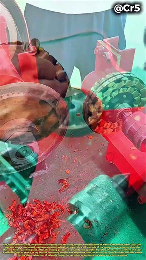 ⚙️ Electric Fan Motor Stator Stripping Process #skills #unique #works #machine