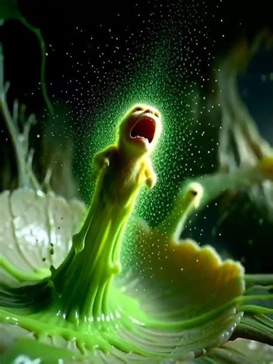 Alien Egg Omelette Explosion #AlienASMR #ShortsViral #GrokAI