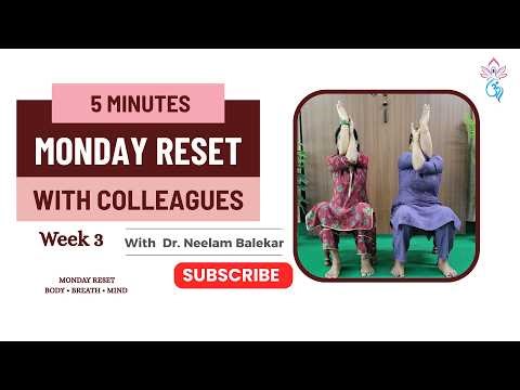 5-Minute Corporate Yoga with Colleagues | Desk Stretches for Office Stress