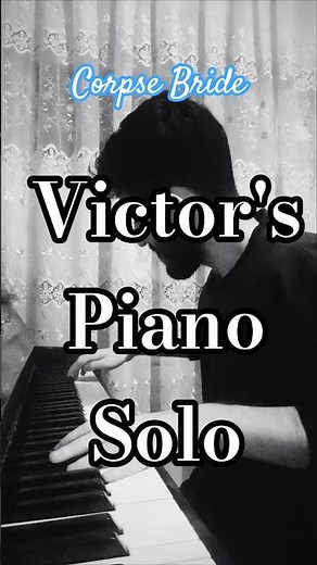 Victor's piano solo - Corpse Bride (Tim Burton) #corpsebride #victoremily #timburton #piano #Shorts