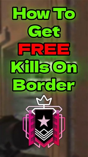 How TO Get FREE Kills On Border! 🤣 | #rainbowsixsiege #r6 #gaming