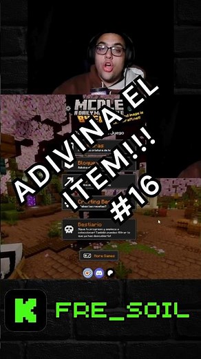 ADIVINA EL ITEM!! // MINECRAFTDLE DEL DIA #16 !! 3/4 #minecraft #kick #clips #shorts