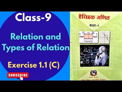 Relation and Types of Relation | Class 9 Optional Math | Full Chapter Explained