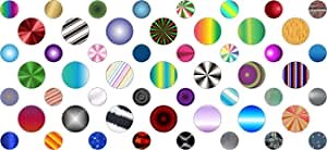 StickerTalk Variety Camera Dots Webcam Covers, 1 Sheet of 32 Stickers at 0.25 inches Diameter, 21 Stickers at 0.375 inches Diameter.