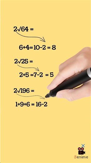 Square Root Easy Trick in 10 Seconds🤯 #shortsfeed #ytshorts #trending #viral #shorts #education