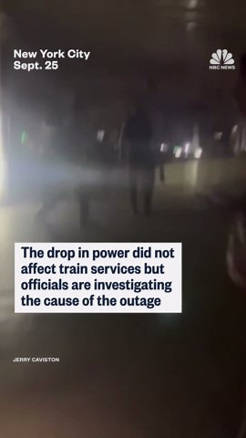 Lights at Grand Central Terminal dim after power outage