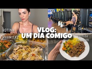 UM DIA COMIGO: rotina da manhã, Alongamento + LEGDAY e produção das marmitas!!