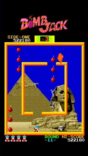 Bomb Jack 11– Classic Arcade Gameplay#shorts