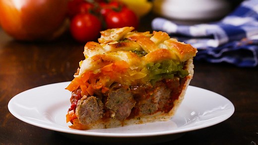 Stuffed Meatball Pie Recipe by Tasty