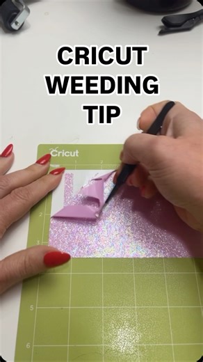 Creative Fabrica on Instagram: "Cricut weeding made EASY! 🤩 This tip will save you so much time and frustration! We’re showing you how to add a weeding box for quick and clean weeding. ✨ Say goodbye to those tricky little pieces! What’s your favorite weeding tool? Share below! 👇 . #CricutHacks #WeedingTips #VinylCrafts #DIYStickers #CraftTutorial #CreativeFabrica"