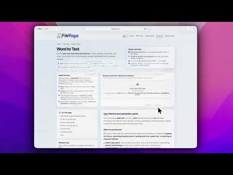 How to convert Word document to text