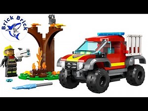LEGO City 60393 4x4 Fire Truck Rescue - Speed Build Review