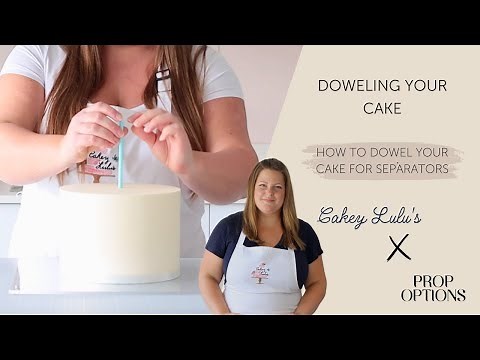 Tutorial: How to dowel a cake for a cake separator or spacer