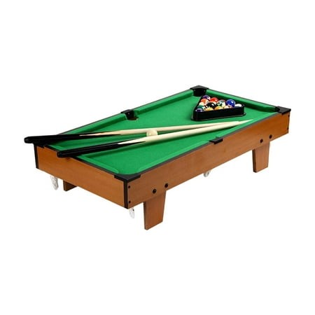 Portable Pool Table Set 15 Colorful Balls 1 Game Ball Chalk Triangle Wooden Game - Walmart.ca