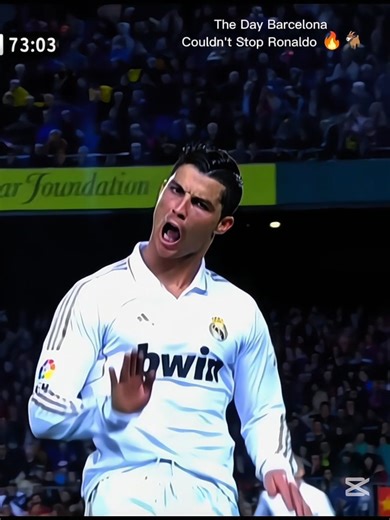 Ronaldo Vs Fc Barcelona 🔥🐐. Calma celebration [Cr7]. #cr7 #laliga #footballedits #calma #shortsfeed