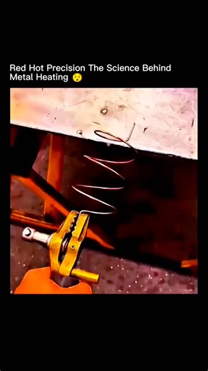 sci || tech || history on Instagram: "​🔥 Red Hot Precision: The Mesmerizing Science Behind Metal Heating! 🔩 ​Stop scrolling and witness the sheer power and beauty of controlled energy! That vibrant, glowing red isn't just a cool effect—it's the visible manifestation of incredible physics at work. ​What you're seeing is the process of heating a metal coil, likely using induction heating or simply passing a massive electric current through a resistive material. As electrons rush through the coil
