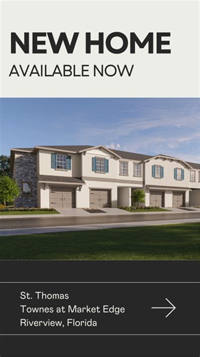 This St. Thomas is available NOW at the Townes at Market Edge 🏡✨. Priced from the low-$300s, these townhomes offer low-maintenance living only minutes from Tampa. 🚙 Jump right on I-75 or the Selmon Expressway 🏥 Receive top-tier medical care from AdventHealth and Orlando Health 🎉 Enjoy local shops and restaurants Call us today to schedule your appointment! 📲 (877) 205-1860 http://spr.ly/618371eo7 | Lennar Tampa