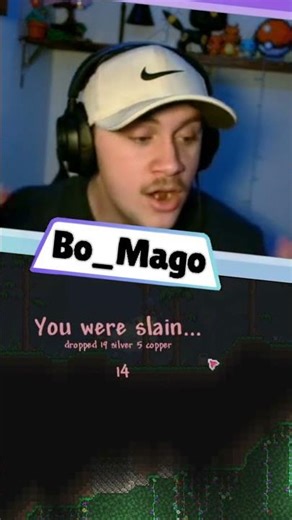 Terraria Master Mode Is Not For Me... #terraria #streamer #funny #fail