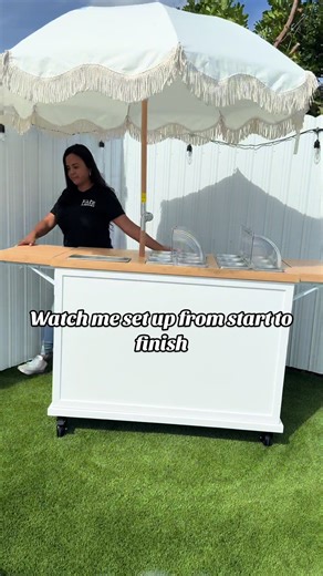 Custom Mobile Bar Cart Setup for Your Brand