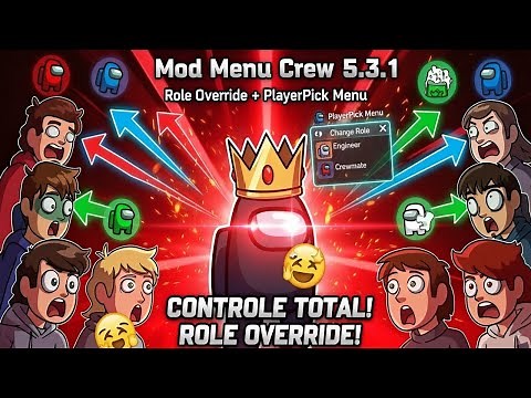 🔥 THE MOST AWESOME HACK for AMONG US 17.0.0 | EVERYTHING UNLOCKED! (ModMenuCrew)