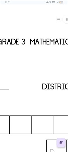 Grade 3 Mathematics Term 1 Test Preparation